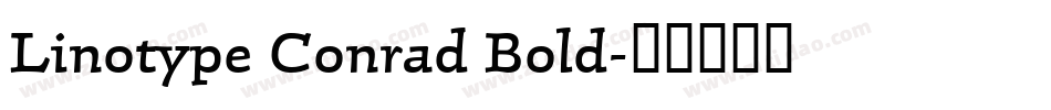 Linotype Conrad Bold字体转换
